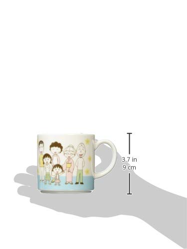 야마카 치비마루코짱 패밀리 CM14-11 350ml 머그컵 화이트 이미지 3