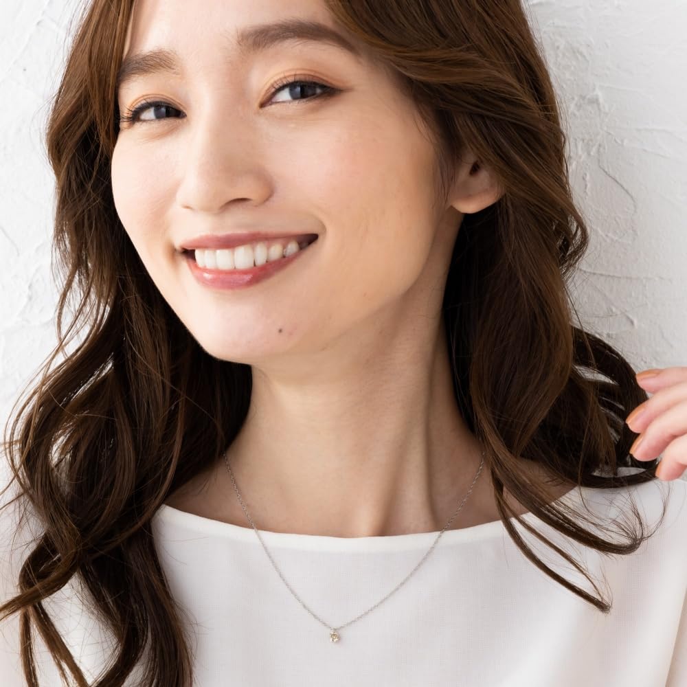 교세라 순플래티넘 0.3캐럿 다이아몬드 일립 목걸이 이미지 4