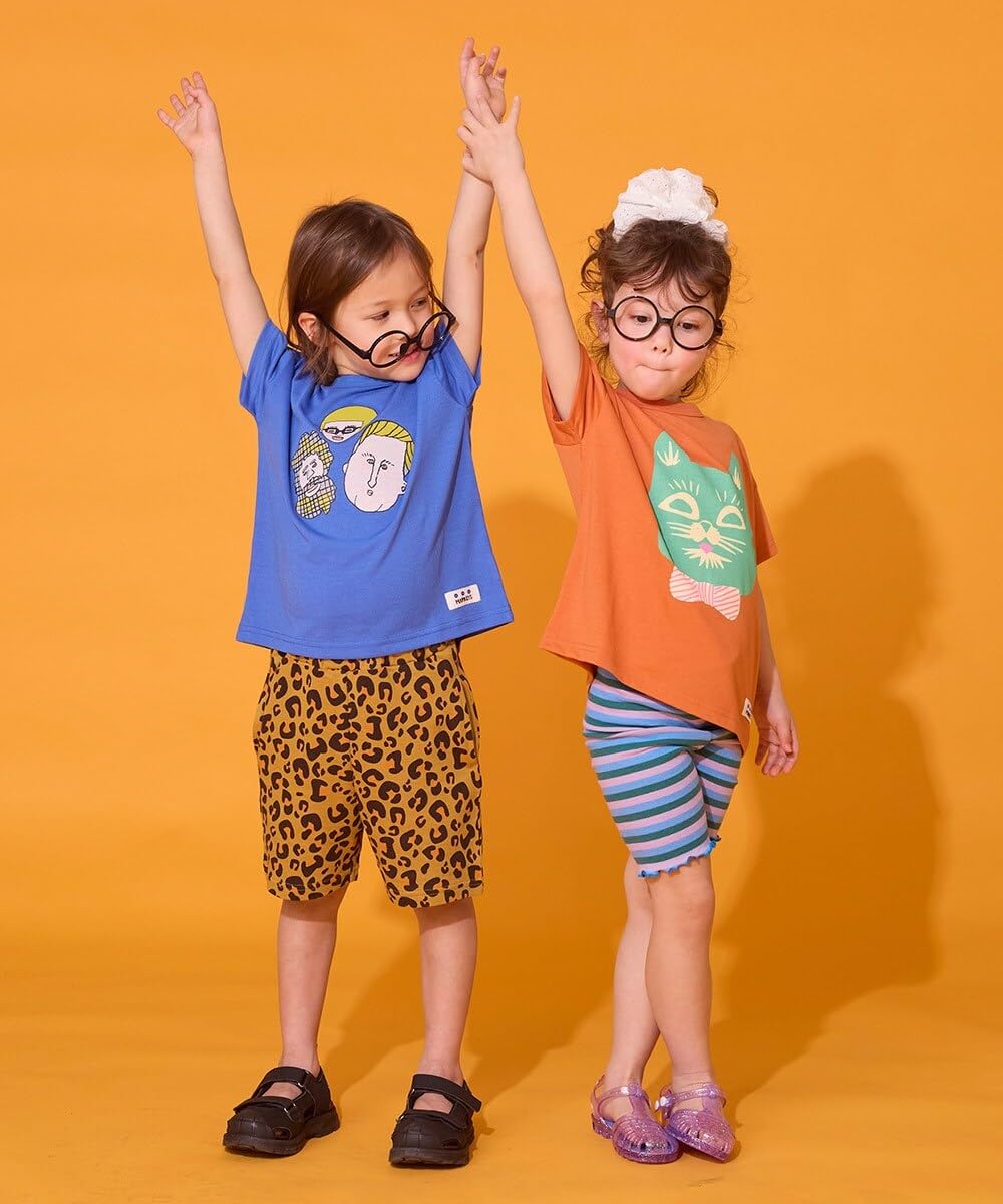 마키즈 선염 스트라이프 바이커 팬츠 D62 브라운보더 130 이미지 7