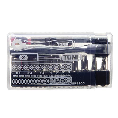 토네 클리어 BRS20C 6.35mm 비트 라쳇 세트 23종 이미지 2