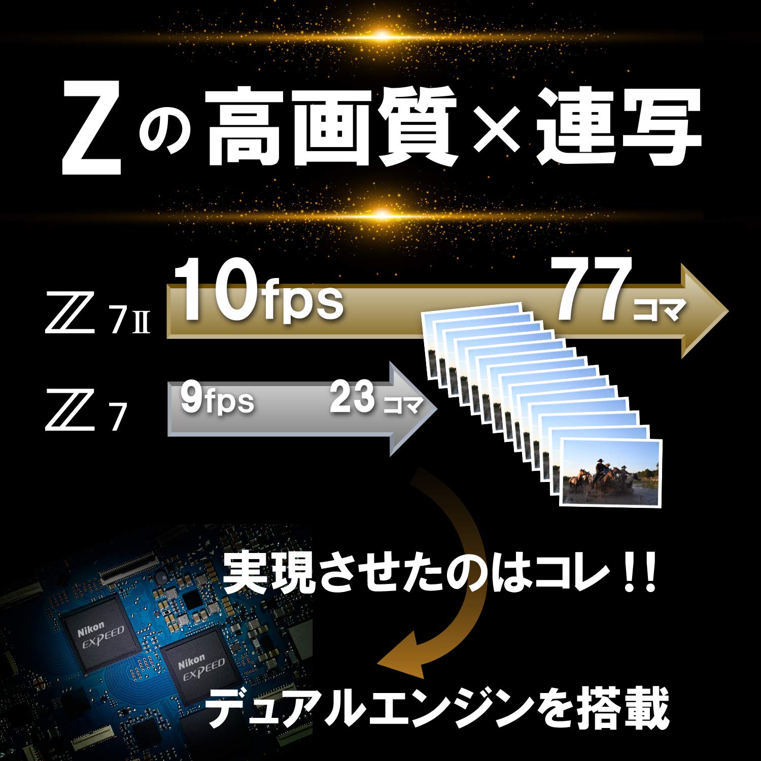 니콘 Z7II 블랙 미러리스 카메라 바디 이미지 3