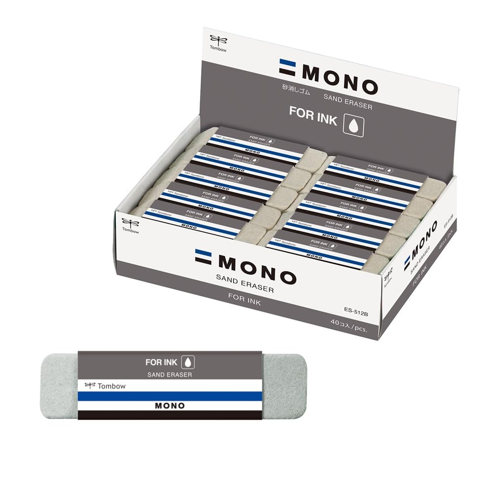 톰보 MONO 잉크용 모래 지우개 40개입 ES-512B-40P