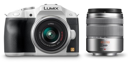 [중고] 파나소닉 루믹스 블랙 DMC-G6X 미러리스 카메라 14-42mm 45-150mm 렌즈킷 이미지 2