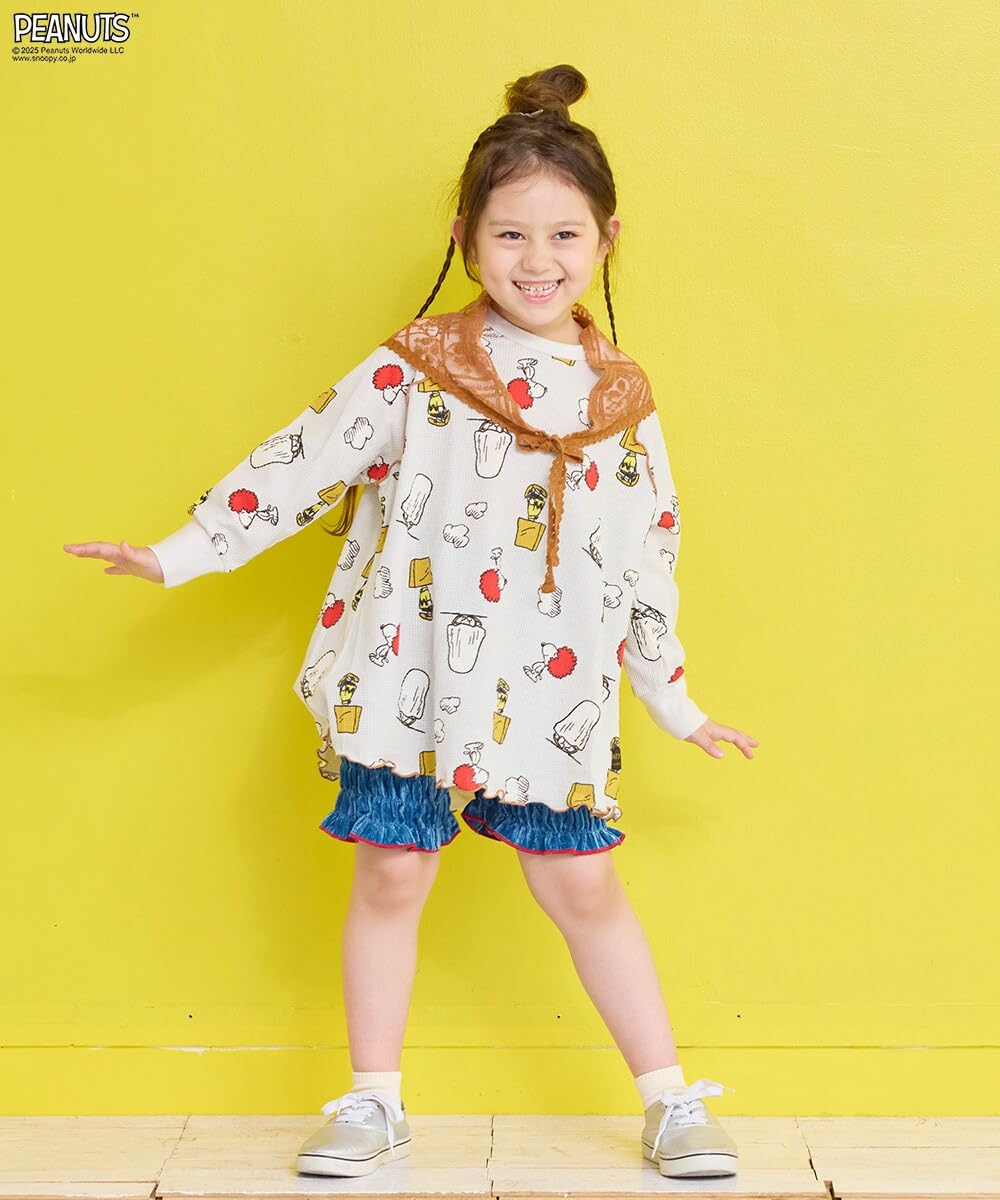 마키즈 벨로아 셔링 반바지 Ｂ９０블랙 120 이미지 7