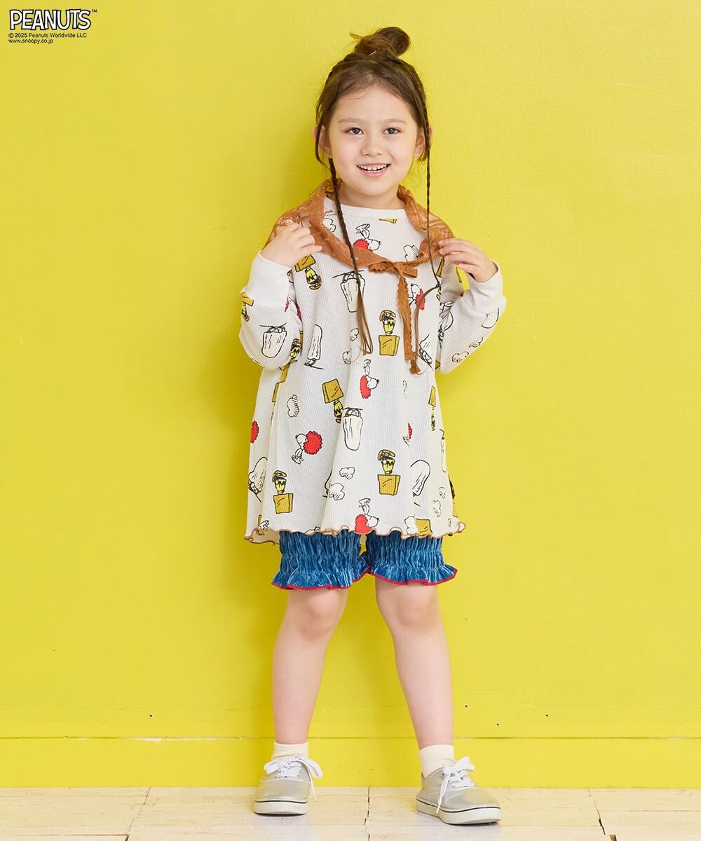 마키즈 벨로아 셔링 반바지 Ｂ９０블랙 120 이미지 8