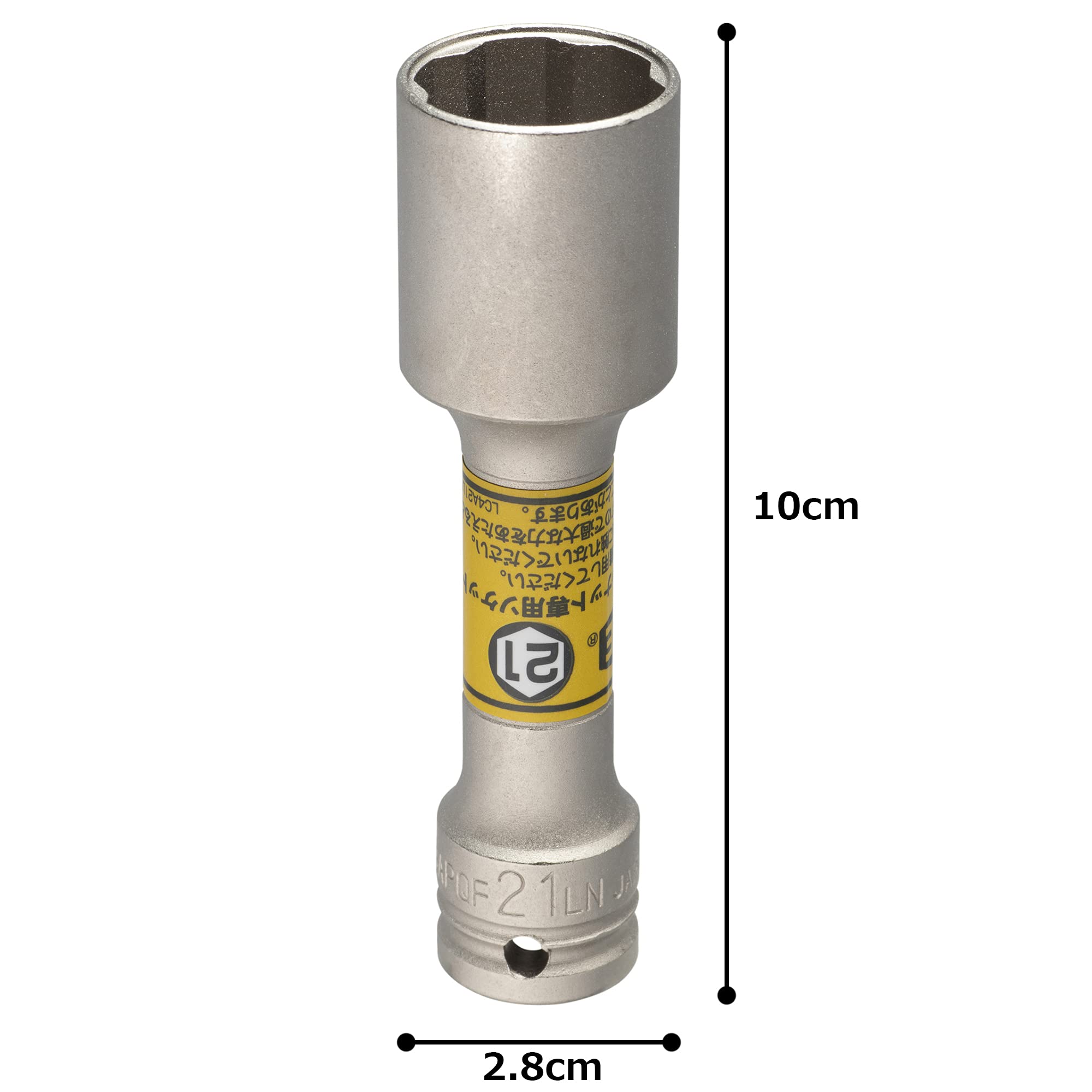 토네 옐로우 3APQF-21LN 21mm 퀵핏 박형 롱 휠너트 소켓 9.5mm 이미지 6