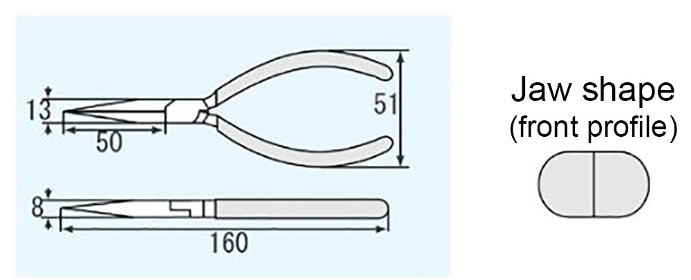 엔지니어 PR-46 160mm 롱노즈 펜치 녹색 이미지 4