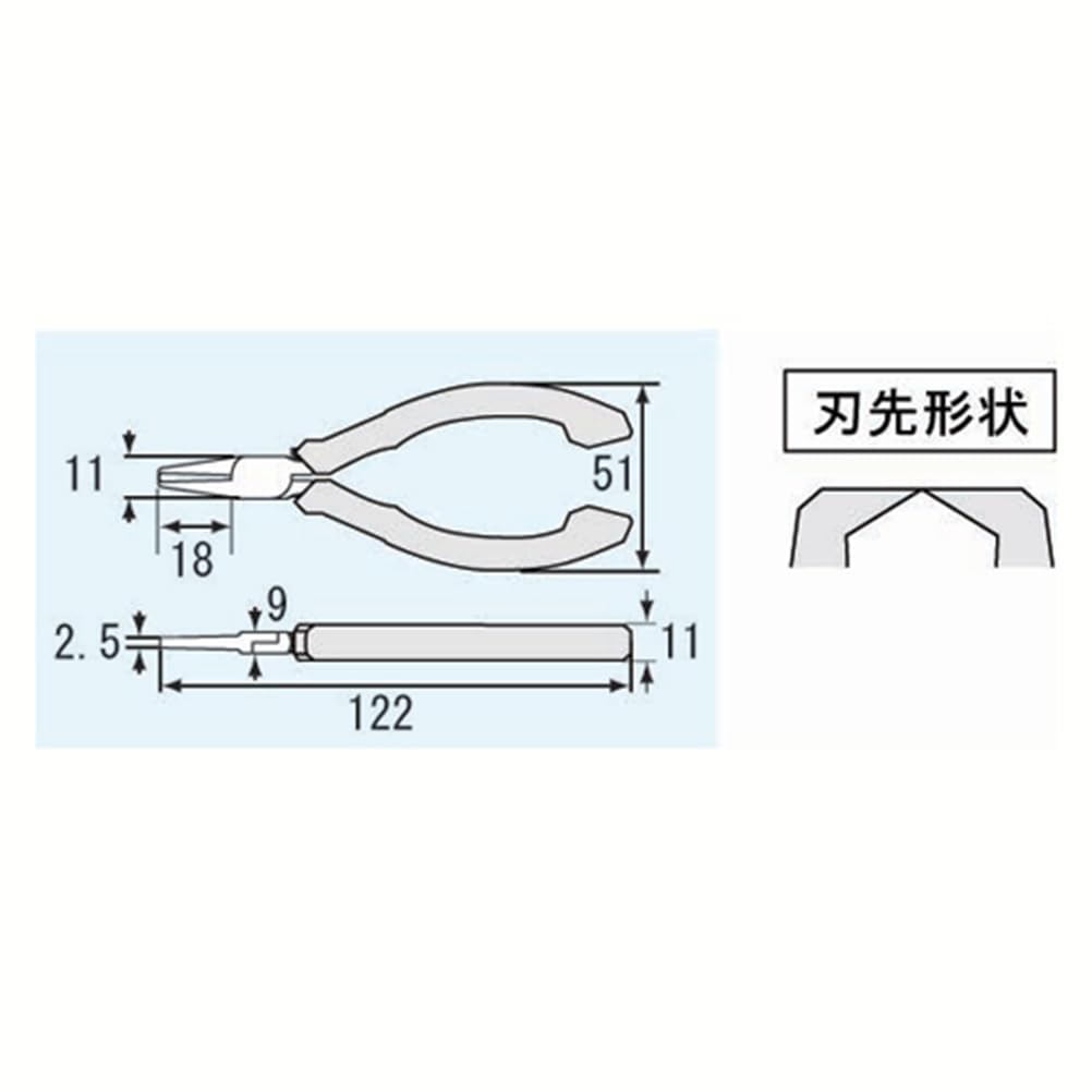 엔지니어 NZ-03 칩 커터 90도 122mm 정밀 박날 프라모델용 이미지 3