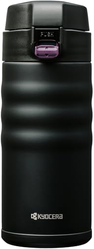 교세라 머그 블랙 MB-12FBK-AZ 350ml 원터치 보온병 세라믹코팅