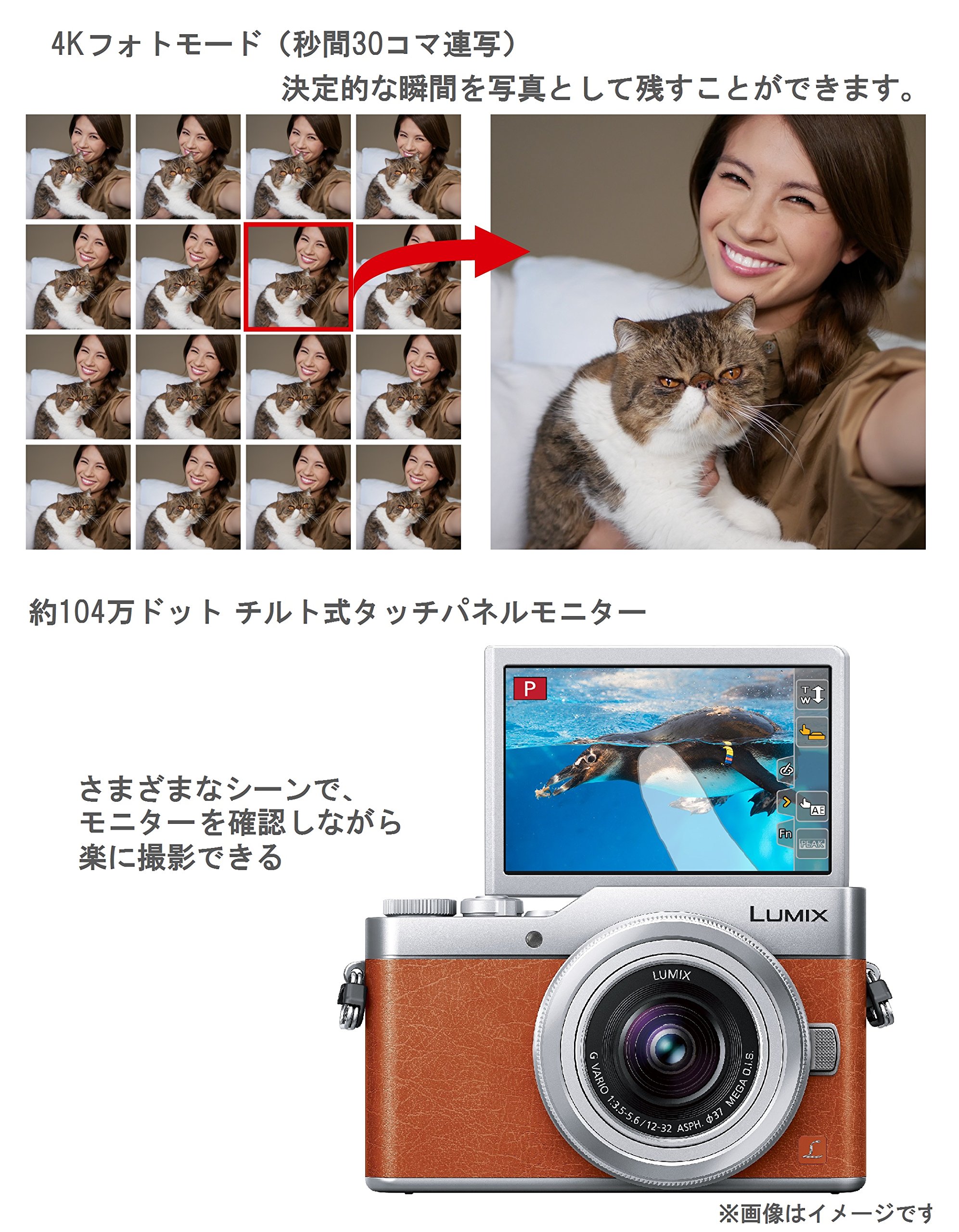 [중고] 파나소닉 루믹스 GF9 오렌지 DC-GF9W-D 미러리스 카메라 더블 줌 렌즈킷_오렌지 이미지 7