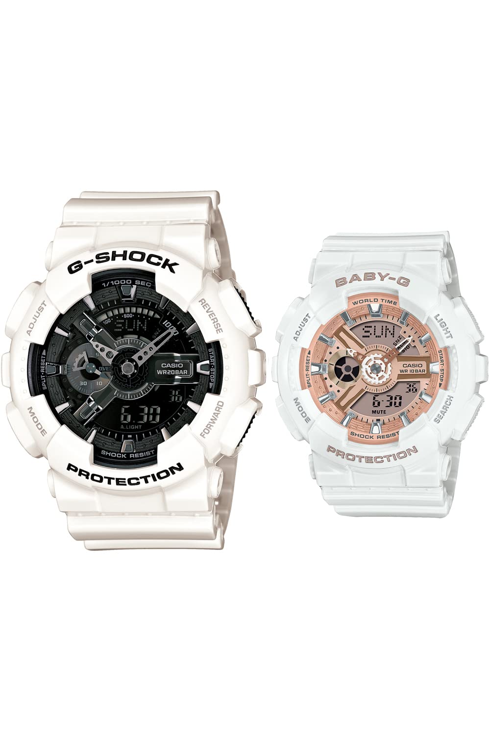 카시오 지샥 G-SHOCK 베이비지 GA110GW7AJF 커플시계 화이트 블랙 핑크