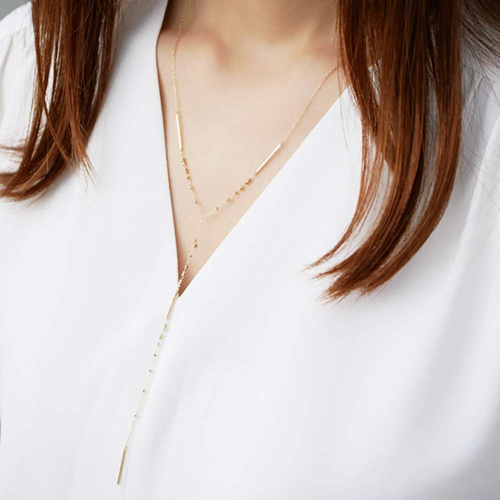 교세라 Y라인 목걸이 K18 옐로우골드 스틱형 45cm 이미지 5