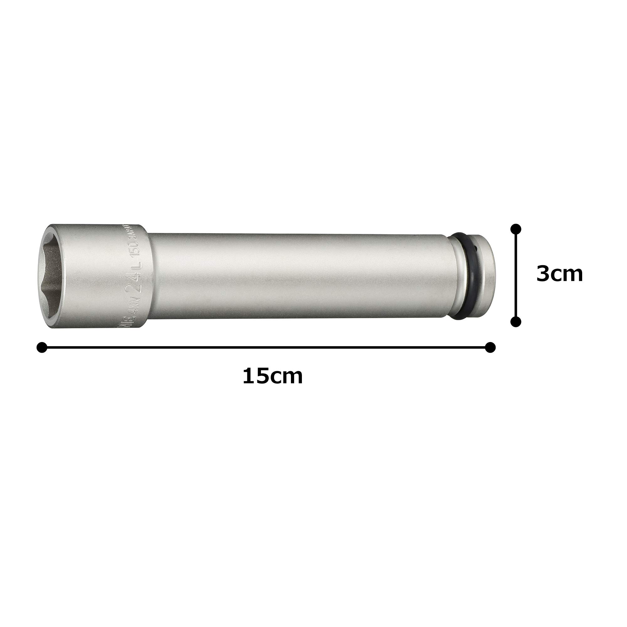 토네 4NV-24L150 24mm 임팩트 초롱 소켓 12.7mm 이미지 5