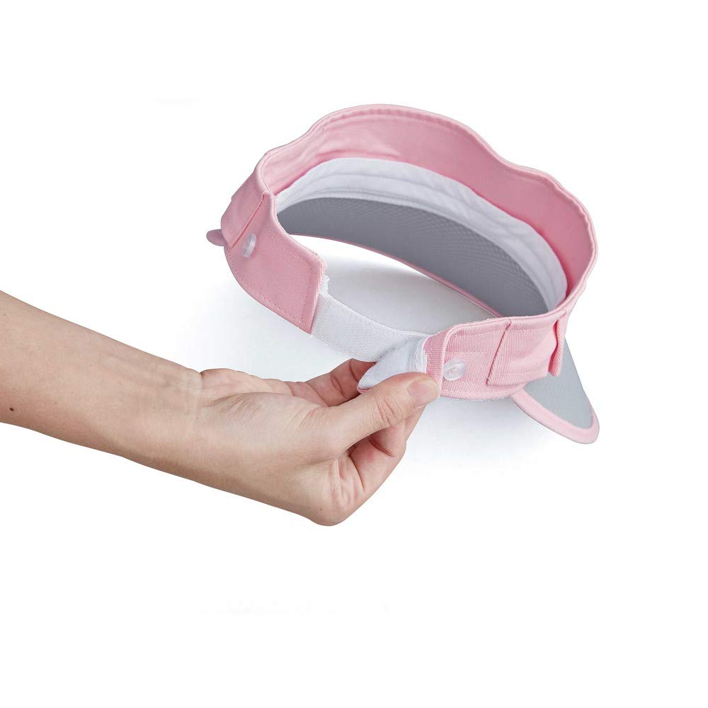 하타치 그라운드골프 여성용 햇빛가리개 모자 핑크 프리사이즈 머리둘레 약 53~58cm 이미지 4
