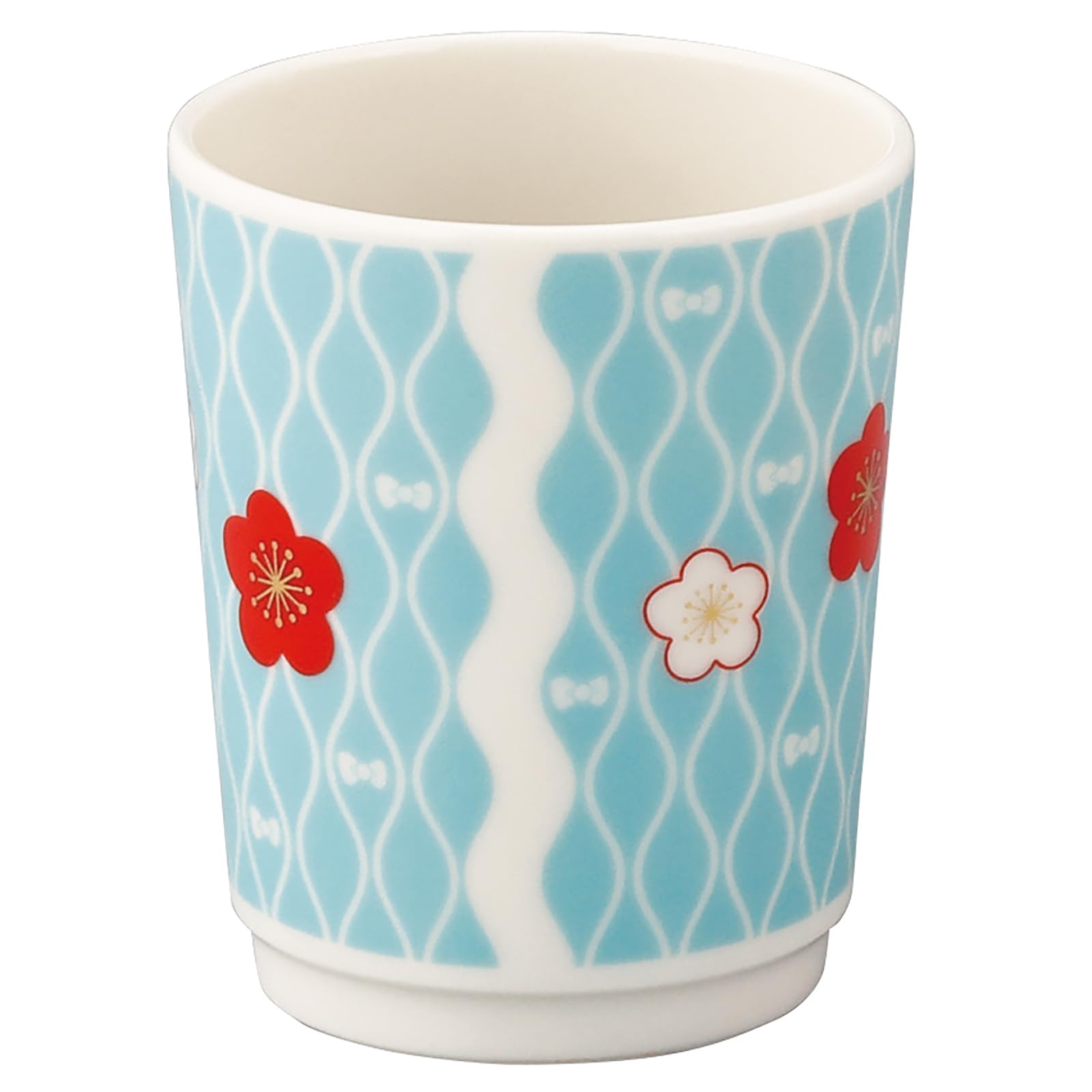 야마카 헬로키티 매화 HK181-327 240ml 찻잔 블루 앤틱 이미지 2