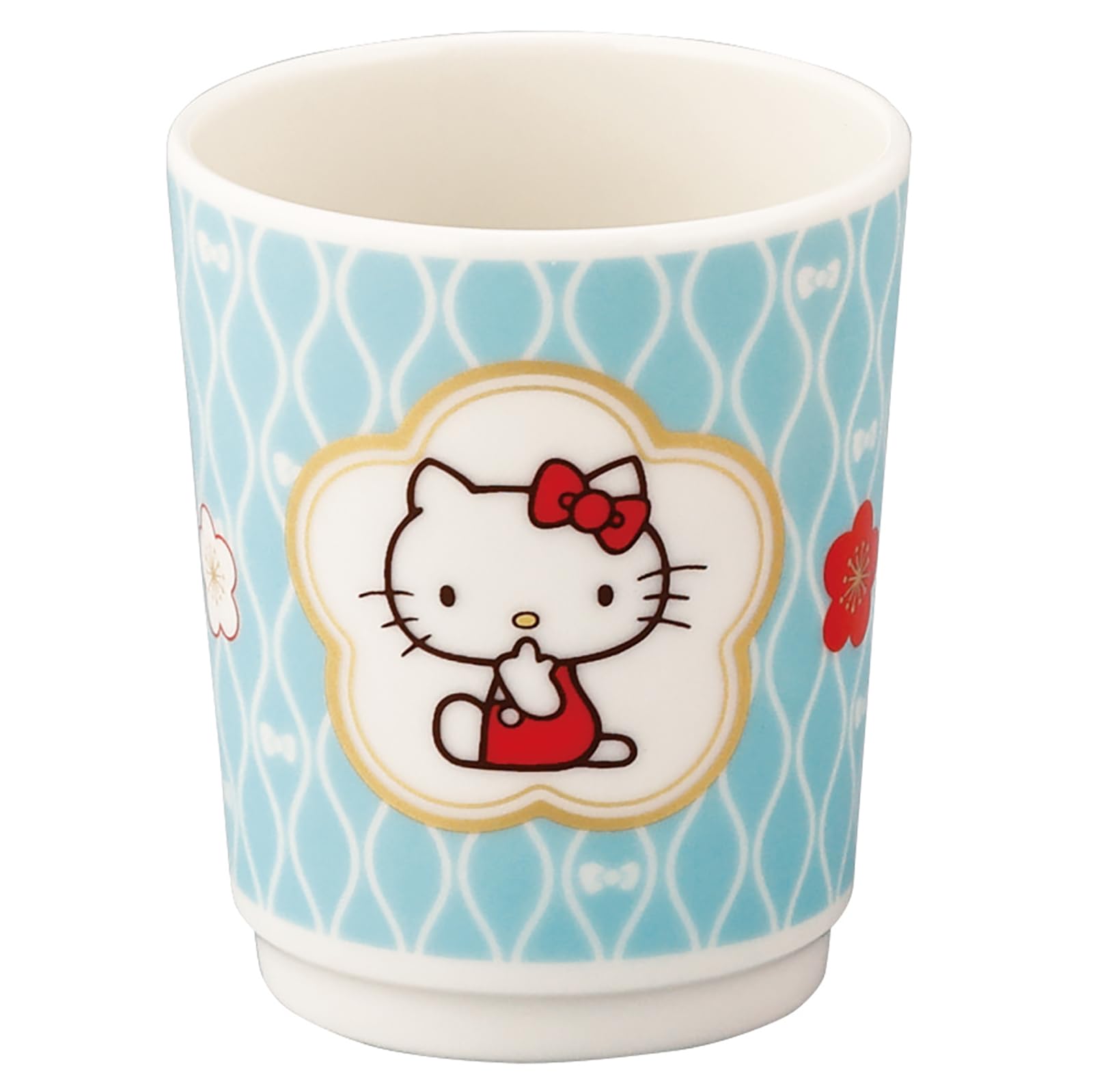 야마카 헬로키티 매화 HK181-327 240ml 찻잔 블루 앤틱