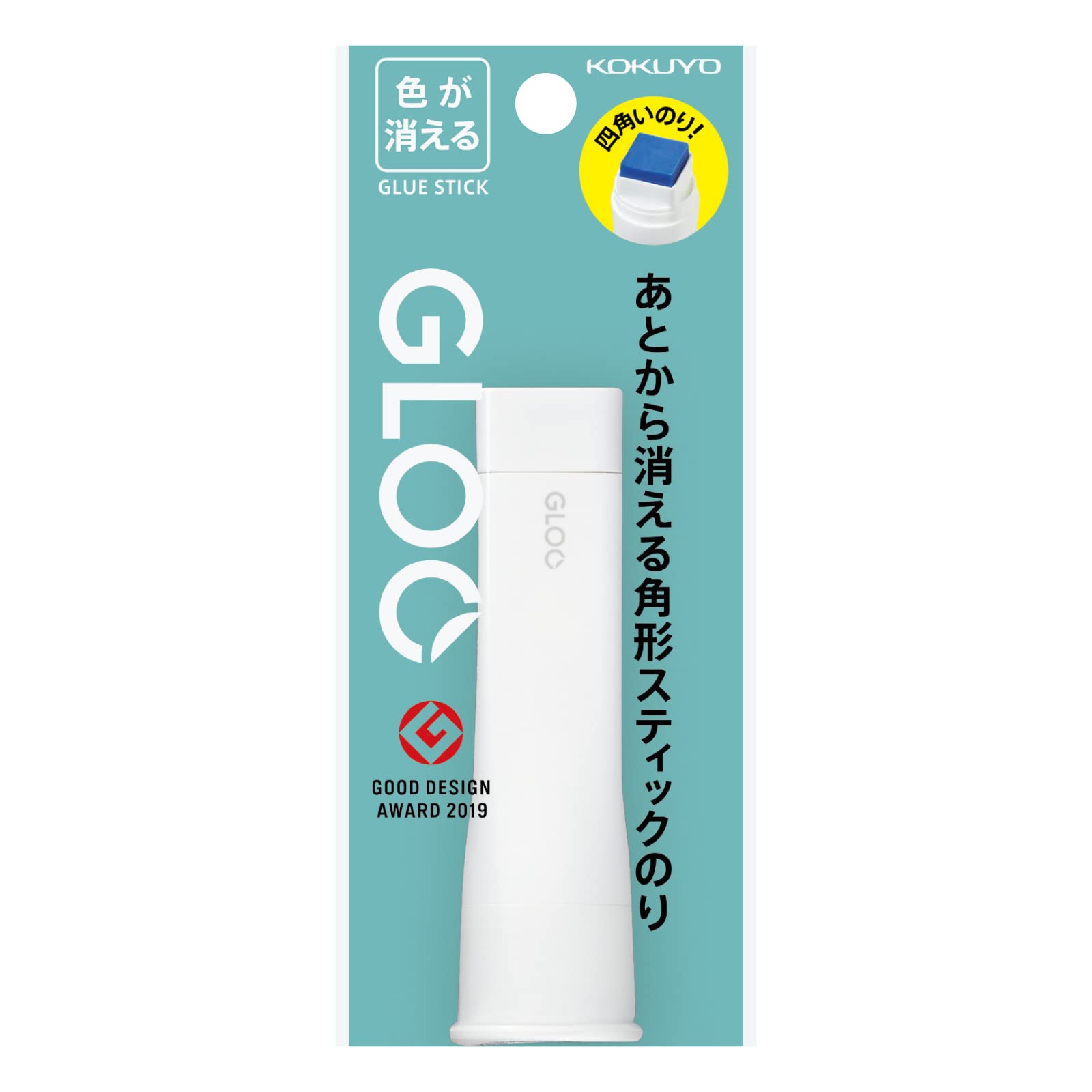 코쿠요 GLOO 화이트 S사이즈 10개입 사각 딱풀 색깔 있는 타입 타-G311-1PX10 이미지 4