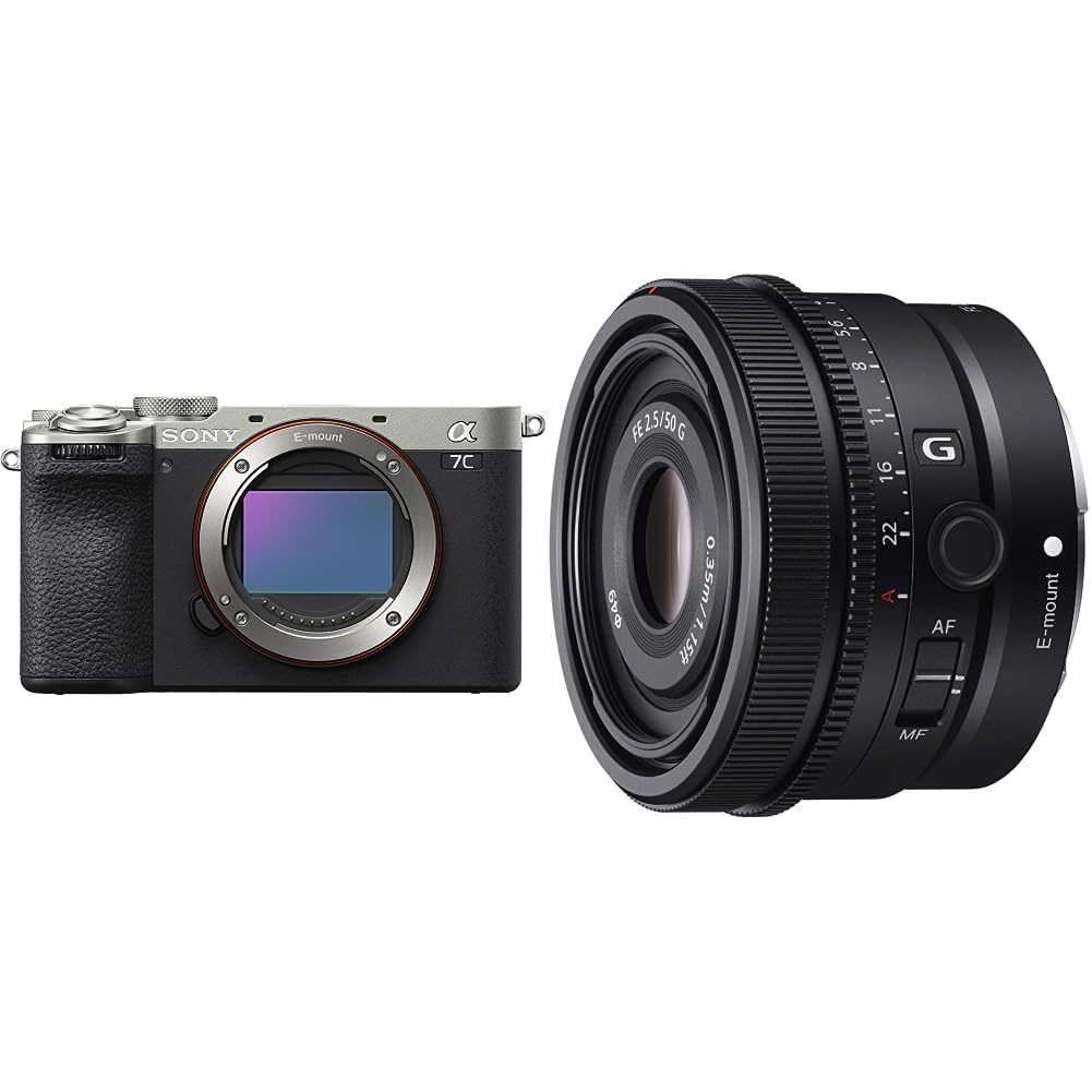 소니 알파  7C II 실버 ILCE-7CM2 SEL50F25G 렌즈 키트 이미지 1