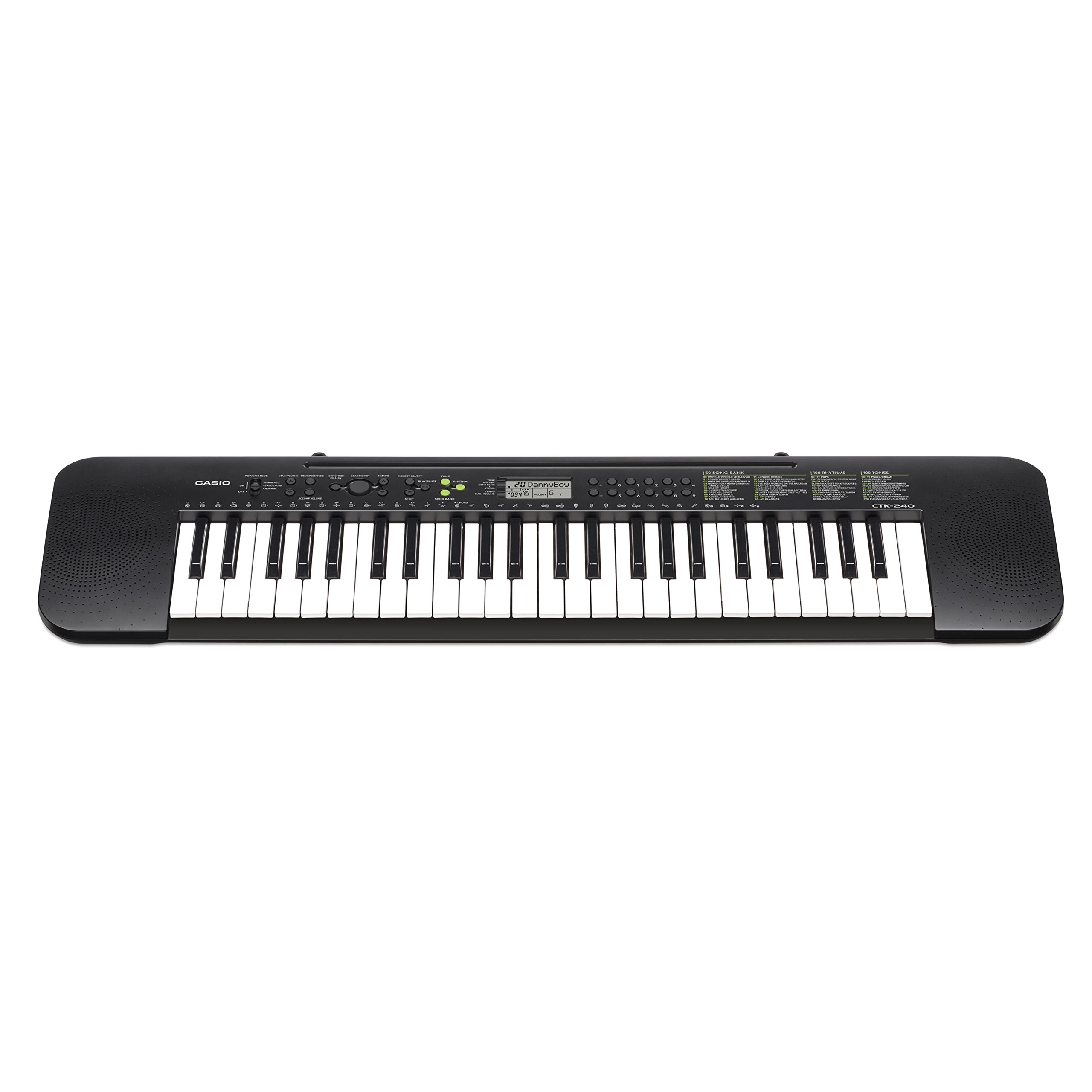 [중고] 카시오 카시오톤 CTK-240 49건반 전자 블랙 화이트 49건반 AC 어댑터 미포함 이미지 2