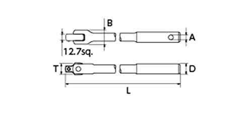 KTC 12.7mm 초롱 스피너 핸들 BS4780 780mm 이미지 4