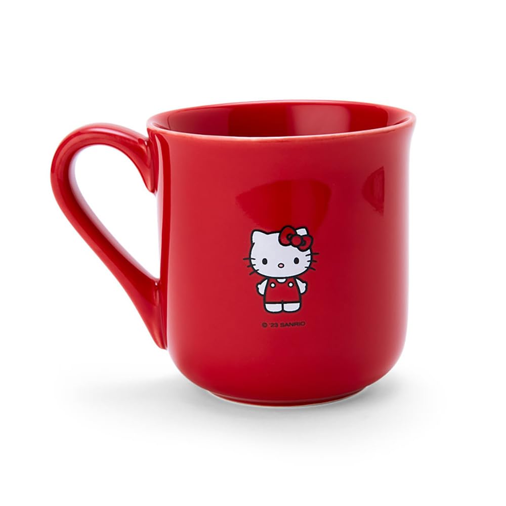 산리오 헬로키티 422100 도자기 머그컵 260ml 레드 이미지 2