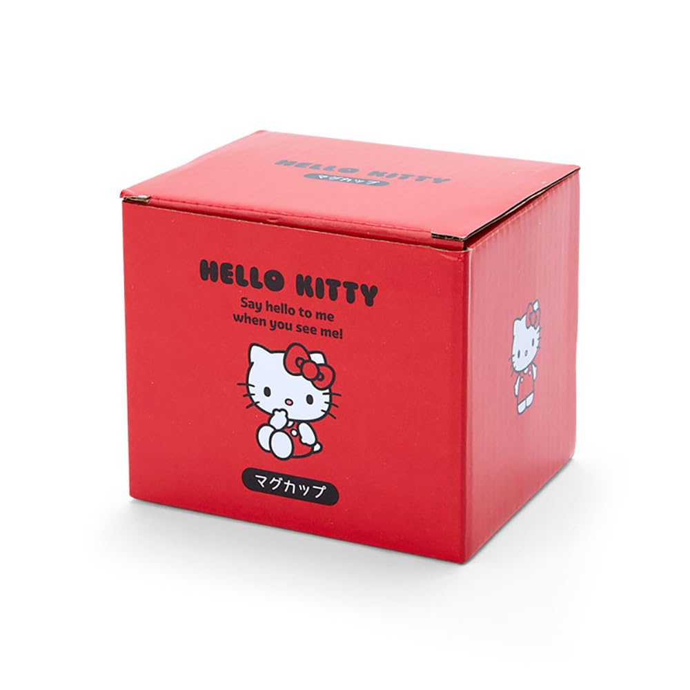 산리오 헬로키티 422100 도자기 머그컵 260ml 레드 이미지 3
