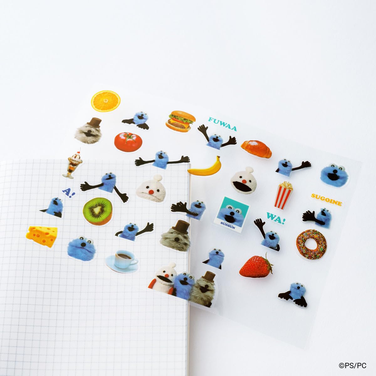 호보니치 퍼펫 순순 31일 스티커 2개입 151×163×1mm (× 2) 이미지 2