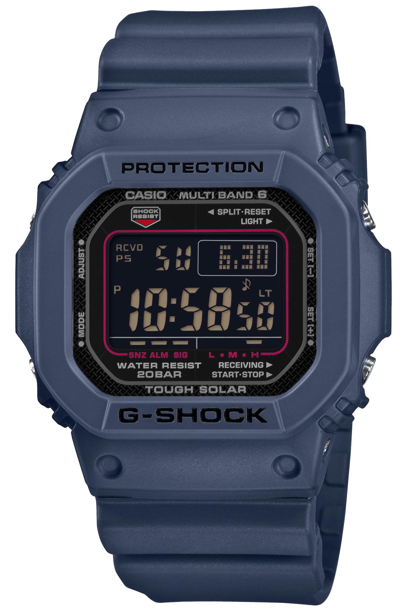 카시오 지샥 5600 스퀘어 네이비 GW-M5610U-2JF G-SHOCK 단품 네이비