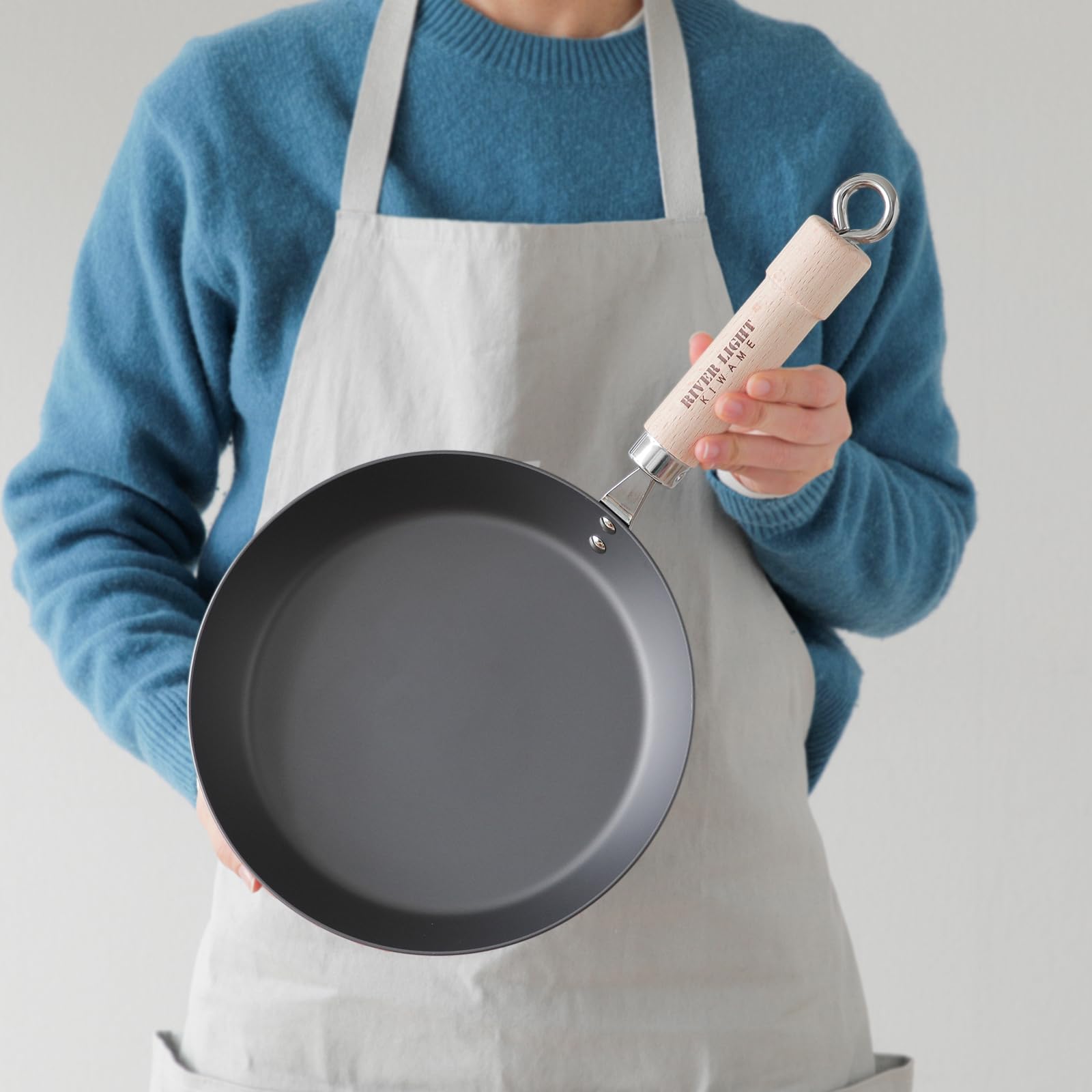 리버라이트 키와메 철 두꺼운 프라이팬 24cm 스타트팩 이미지 6