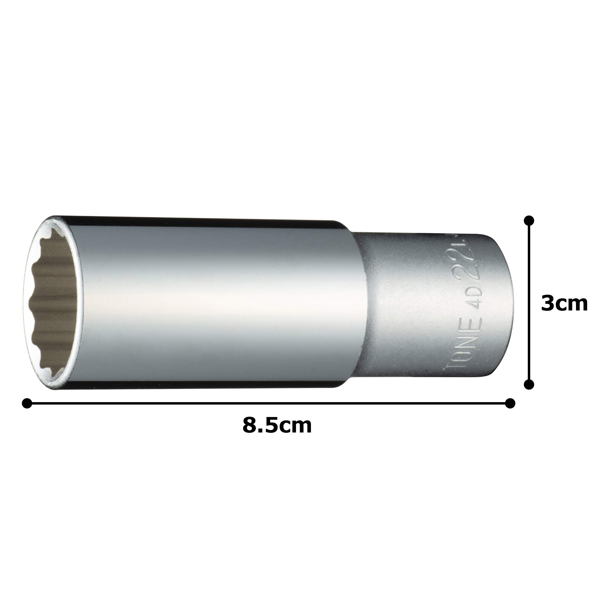토네 HP4D-22L 22mm 12각 딥소켓 12.7mm 이미지 5