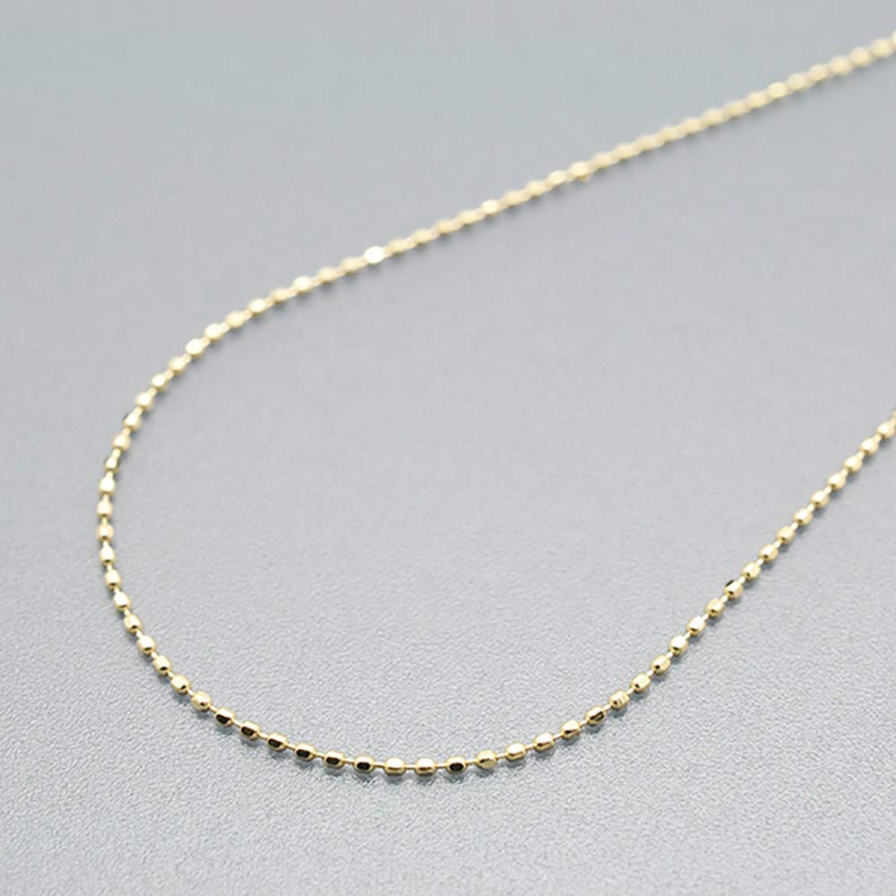 교세라 컷볼 체인 K18 옐로우골드 0.8mm 45cm 목걸이