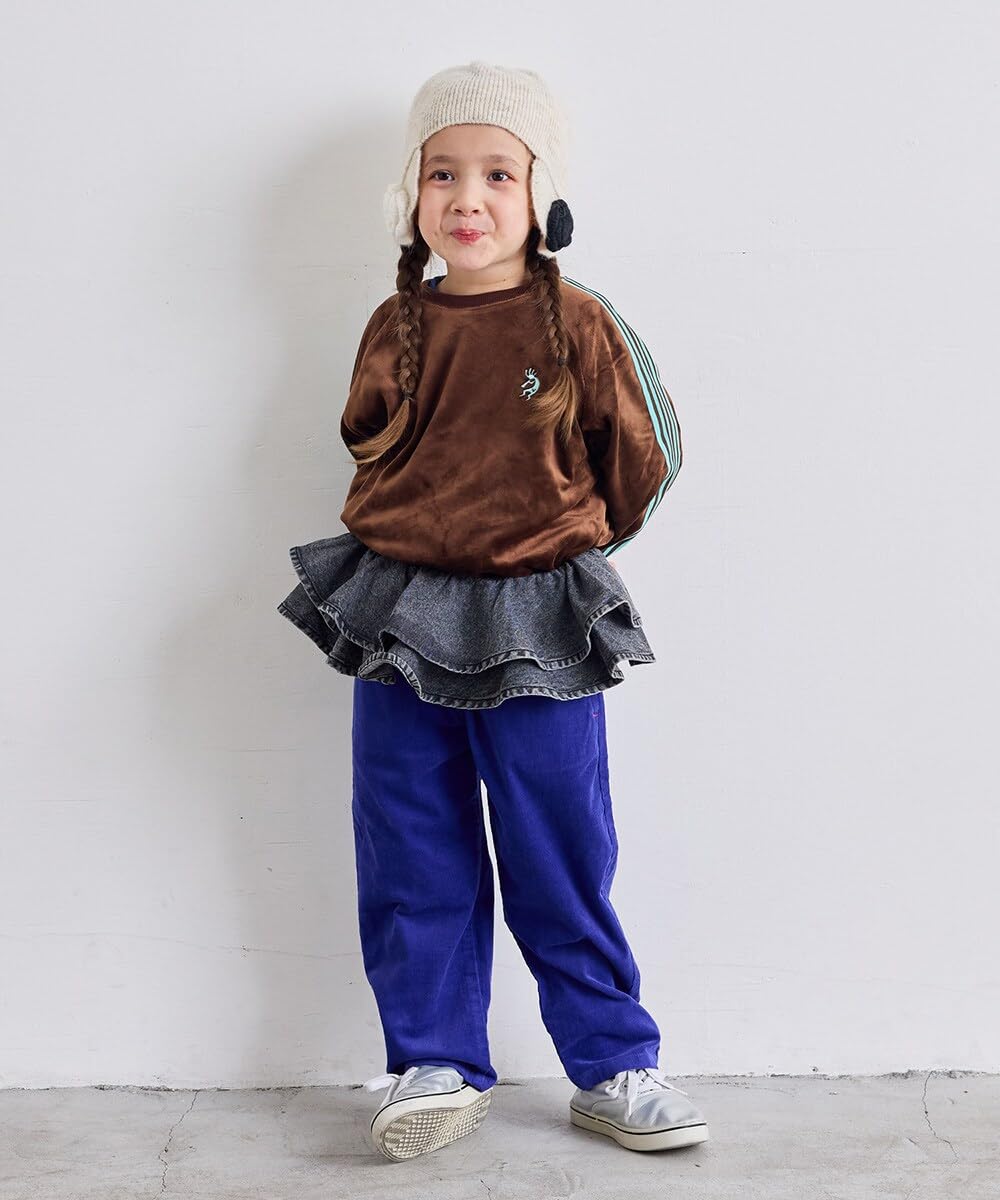 마키즈 벨로아 트랙 풀오버 Ｂ９０블랙 110 이미지 6