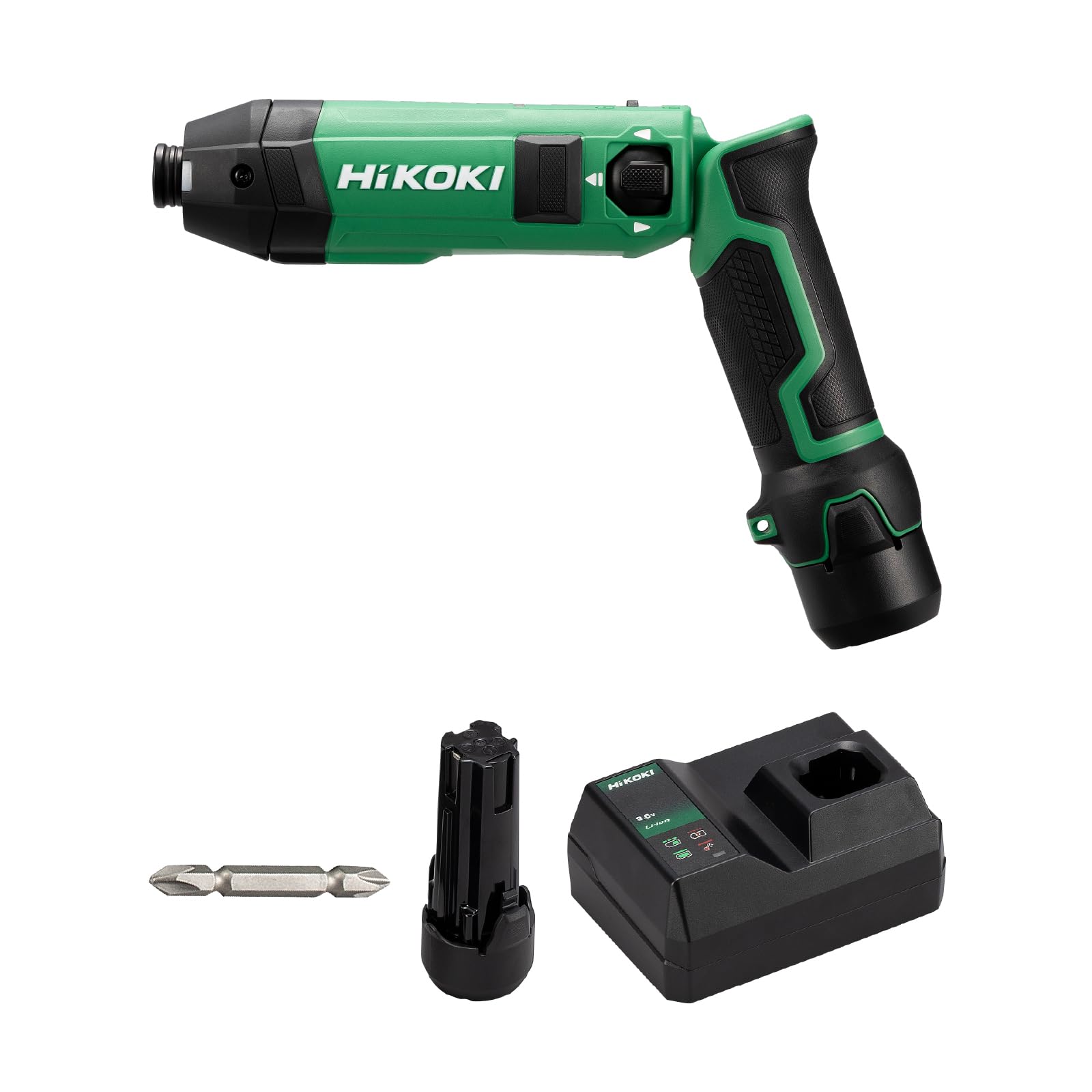 하이코키 WH3DA 3.6V 충전 임팩트 드라이버 풀세트 슬로우모드