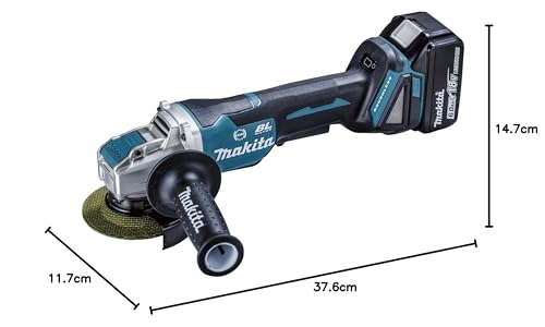 마키타 GA420DRGX 100mm 충전식 디스크 그라인더 18V 6Ah 배터리 2개 세트 이미지 7