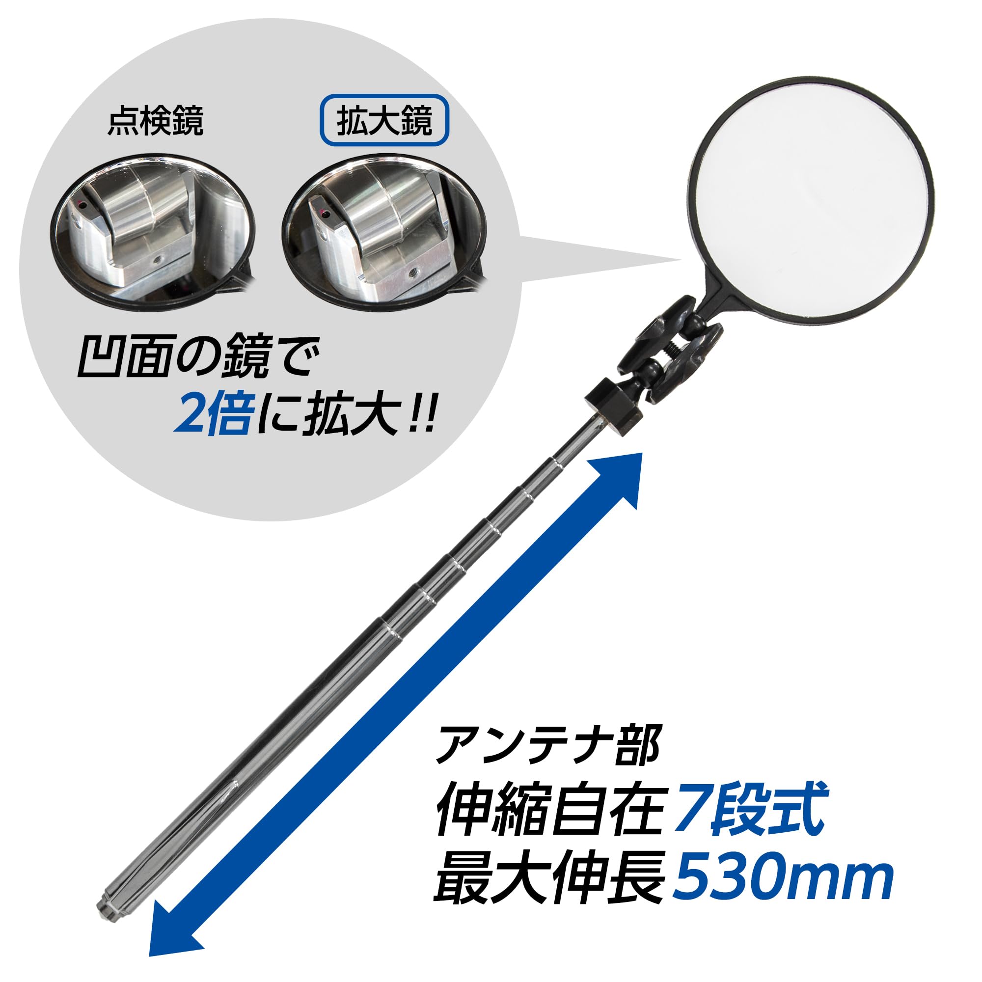 신와 B-1 원형 확대경 60mm 2배 75790 이미지 3