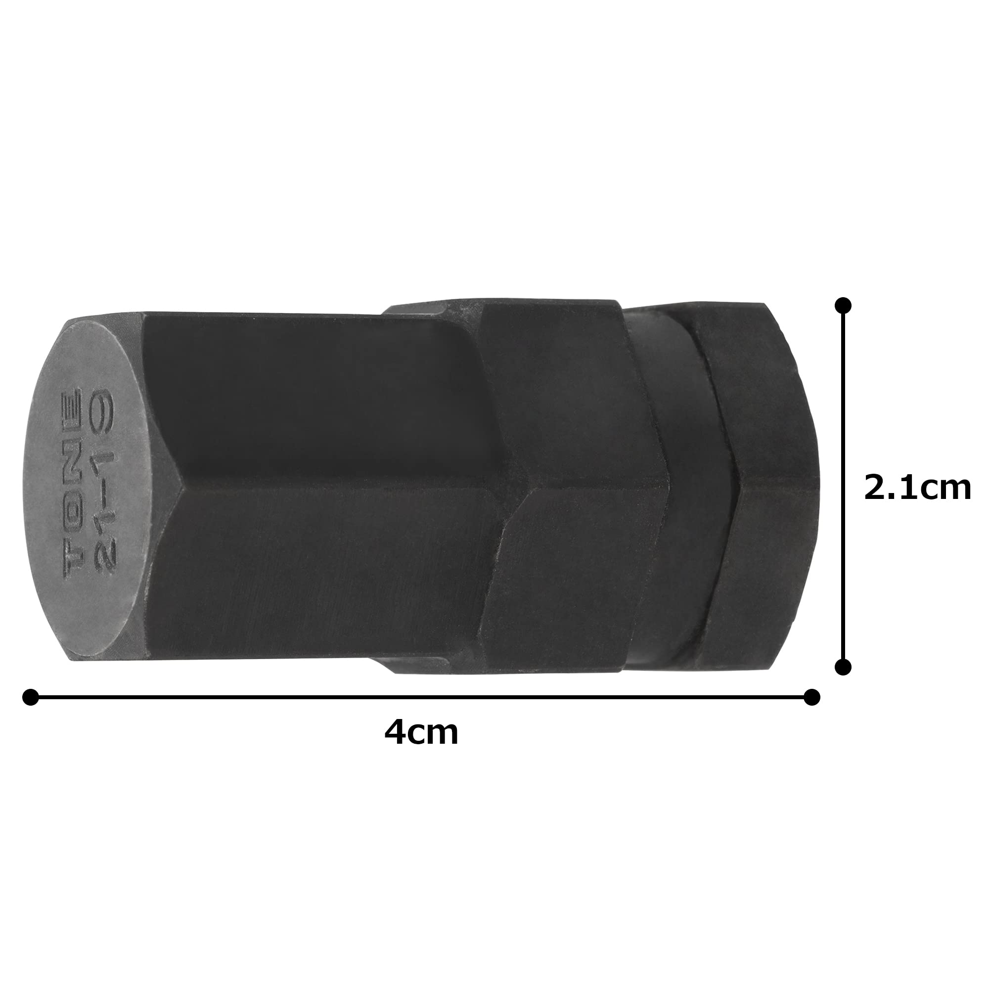 토네 BIT21-19 19mm 임팩트 육각 교체식 비트 이미지 4