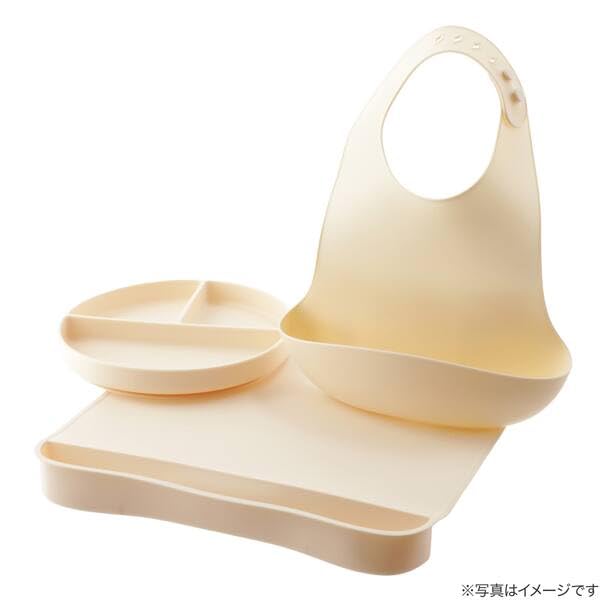 니토리 실리콘 흡착식 유아 식판 19cm 베이지 이미지 8