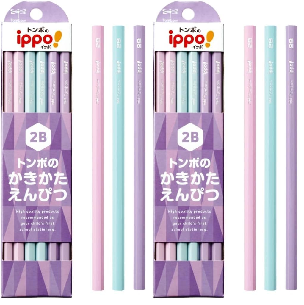 톰보 ippo 플레인 퍼플 KB-KPB01-2B 2B 연필 2다스 연필