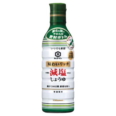 기꼬만 저염 간장 풍부한맛 450ml 6입