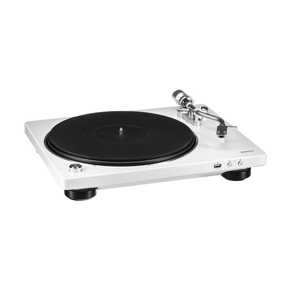 데논 DP-450USB 화이트 아날로그 LP 턴테이블 USB 녹음 DP450