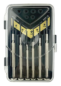 엔지니어 DM-60 6종 정밀 드라이버 세트 클리어 블랙 날끝 000~ -1.8~-3.0 이미지 3
