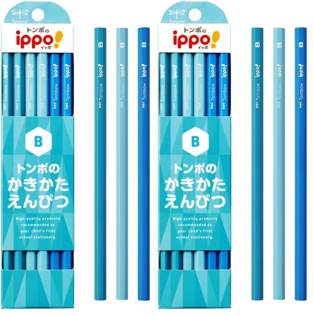 톰보 ippo 플레인 라이트블루 KB-KPC01-B 학습용 연필 B 2다스