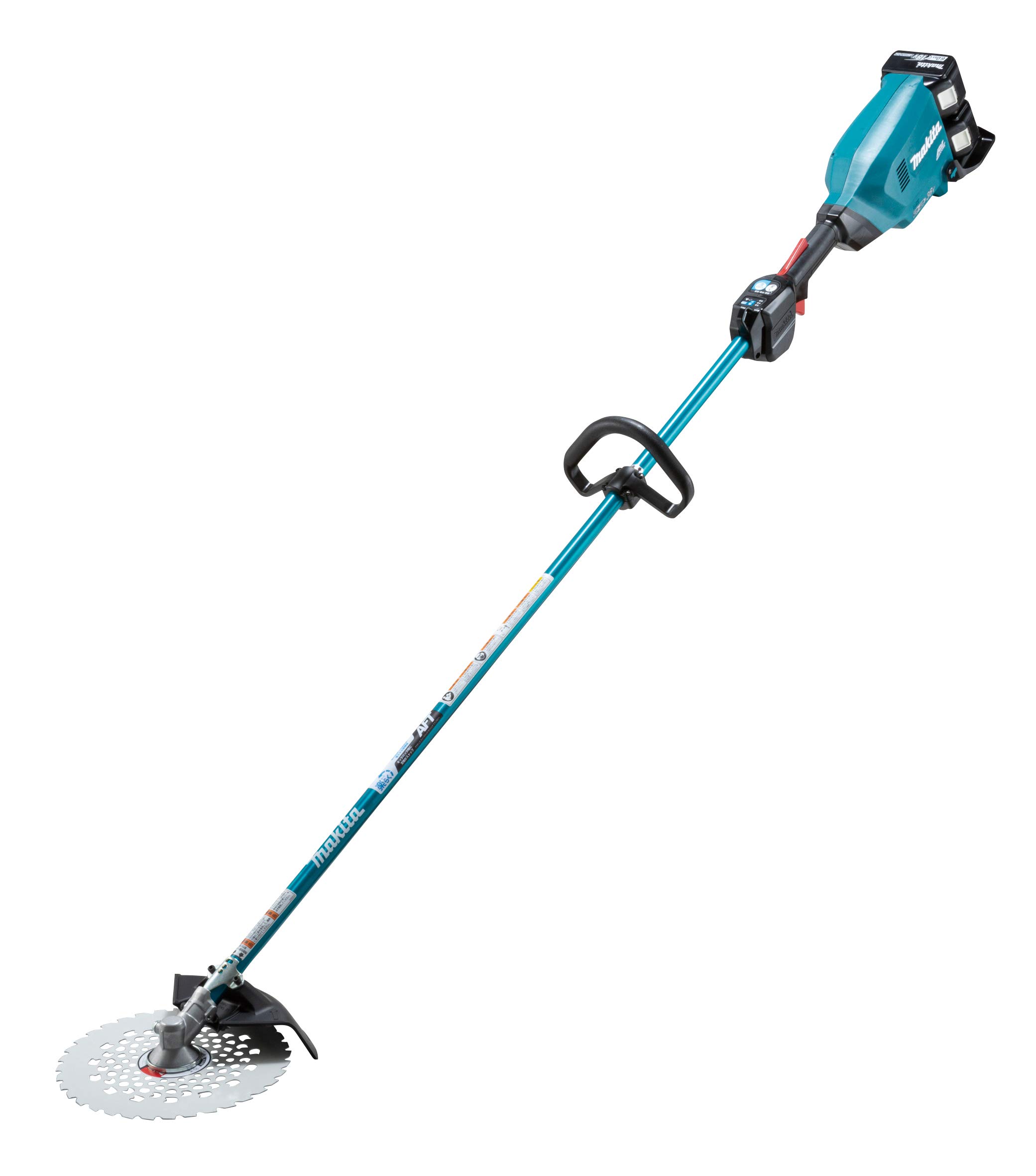 마키타 MUR369LDG2 18V+18V 255mm 충전식 예초기 루프핸들 세트
