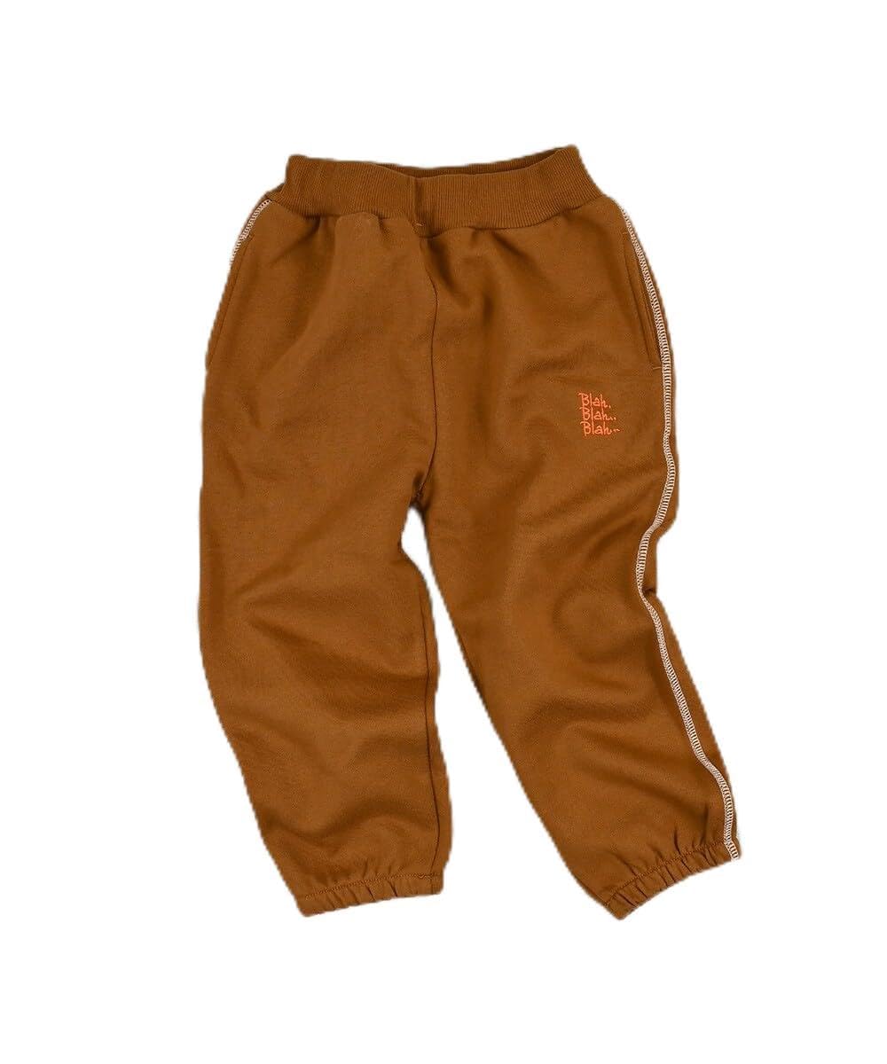 마키즈 기모 원포인트 스웨트 팬츠 Ｄ６０브라운 80