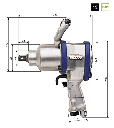 베셀 GT-2500PF 경량 에어 임팩트 렌치 이미지 2