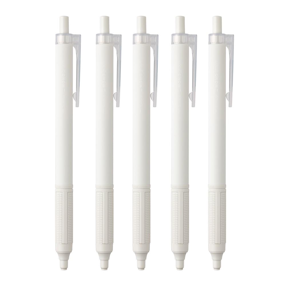 톰보 모노그래프 라이트 스모키화이트 0.5mm 유성볼펜 5개입