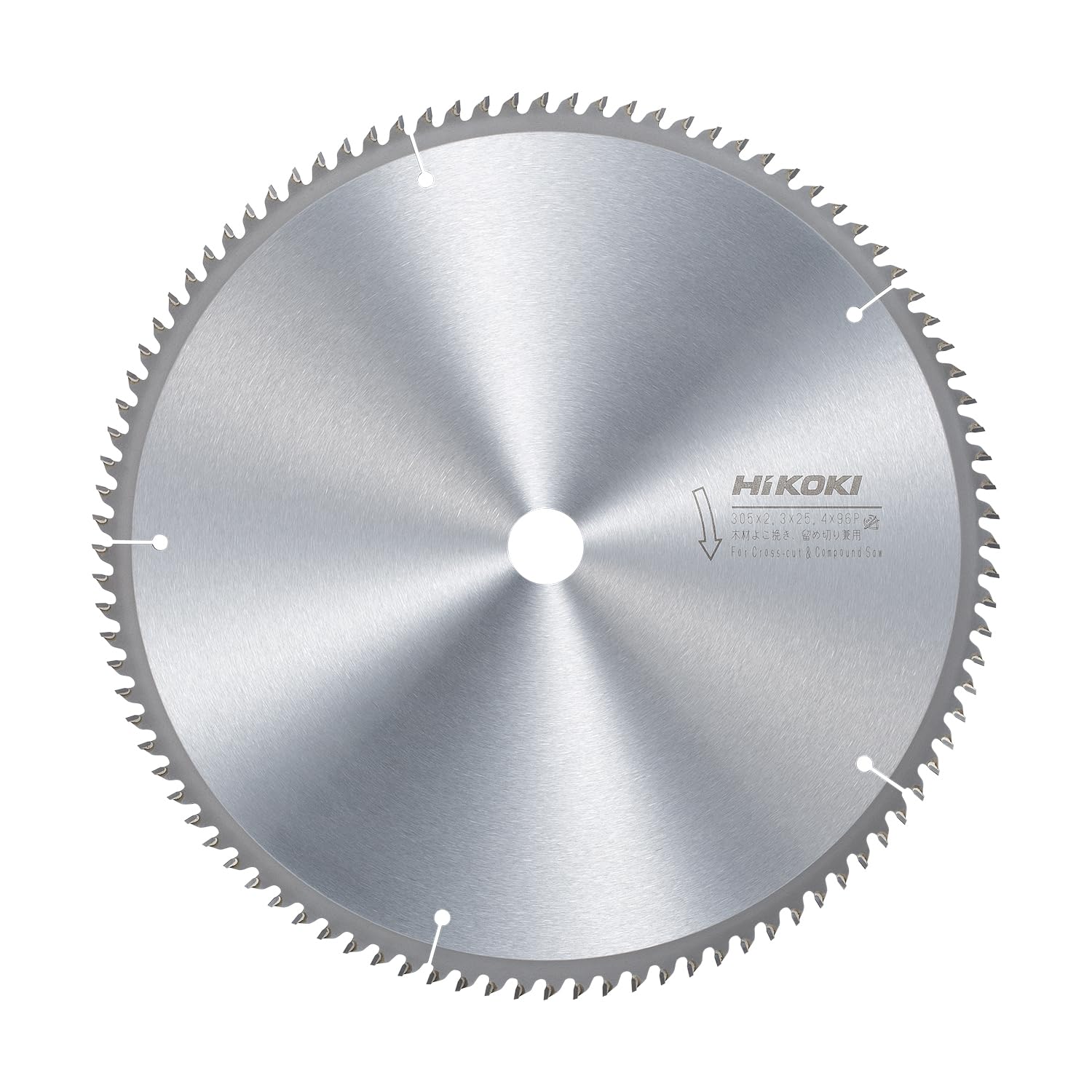 하이코키 0031-0875 305mm 원형톱날 96날 횡절 마이터겸용 이미지 1