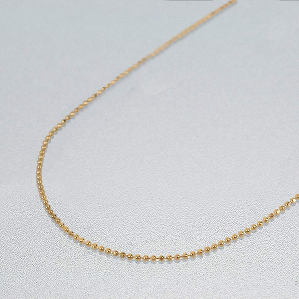 교세라 컷볼 체인 K18 옐로우골드 1.2mm 45cm 목걸이 이미지 2