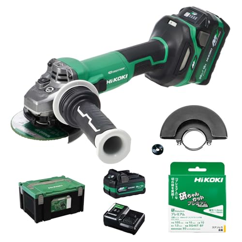 하이코키 G3610DC 어그레시브그린 100mm 충전 디스크 그라인더 36V 절단석10매