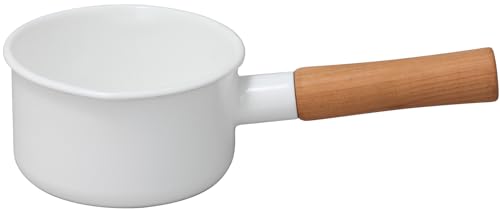 노다호로 쿠르르 화이트 12cm 밀크팬 CL-12MW 법랑 가스전용